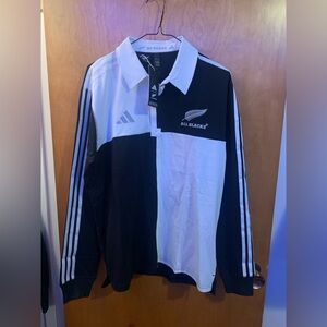 adidas All Blacks Rugby Culture Jersey All Black/White IZ0288